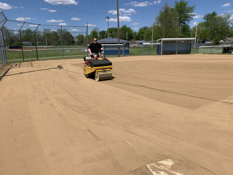 rolling hooiser mix on the ball field